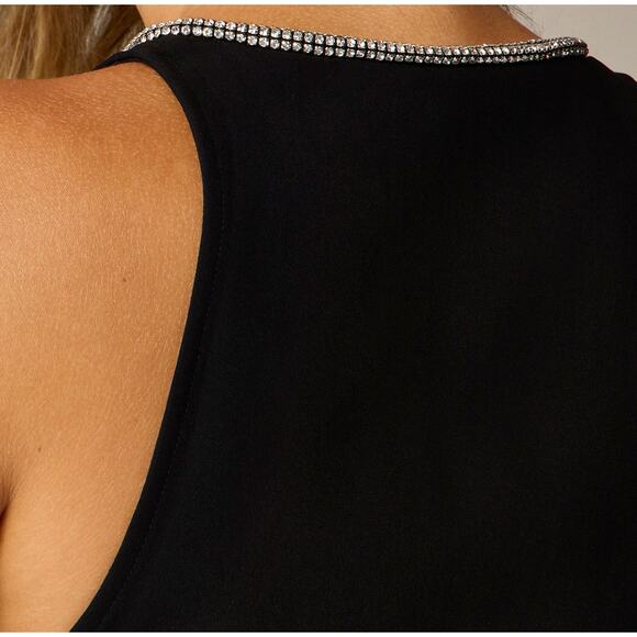 J.Crew Collection Full Length Embellished Ruched Dress Black Formal US 14 NWT - Picture 3 of 15